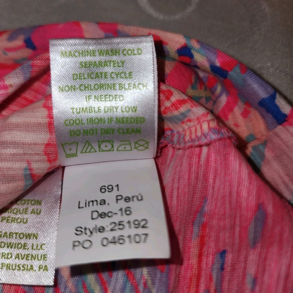 Lilly Pulitzer V-Neck Tank Top Size Small Pink Preppy Resortwear Beachy Cruise - Picture 5 of 7